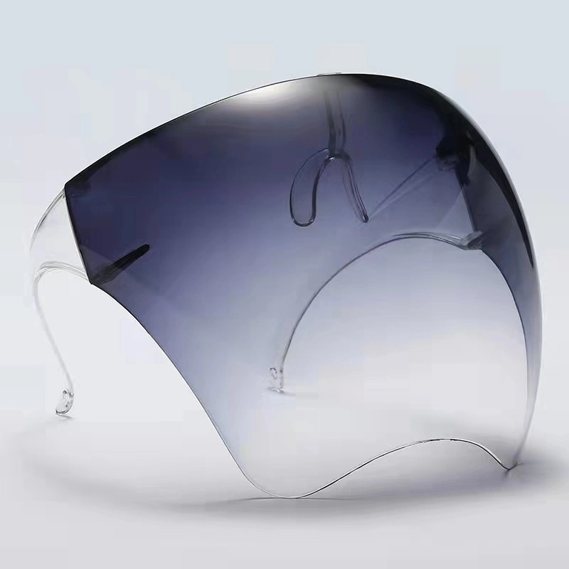 2021 Clear Safe Glass Face Shields Full Face Protection Acrylic Face Shield with Glasses Frame Faceshield
