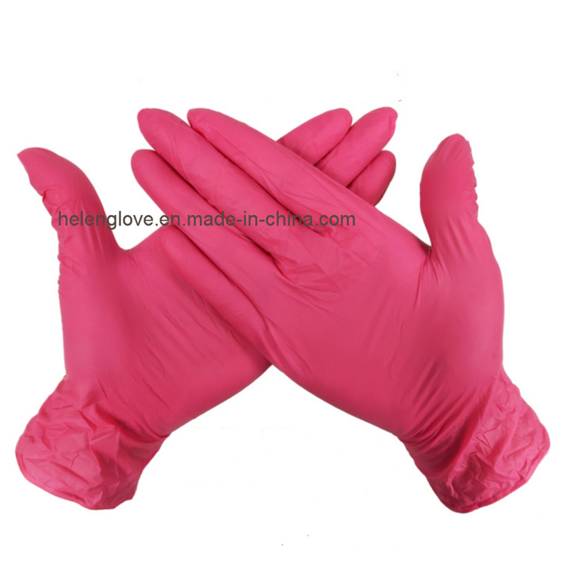 Manufacturer Disposable Nitrile Material Powder Free Chemical Resistant Nitrile Gloves