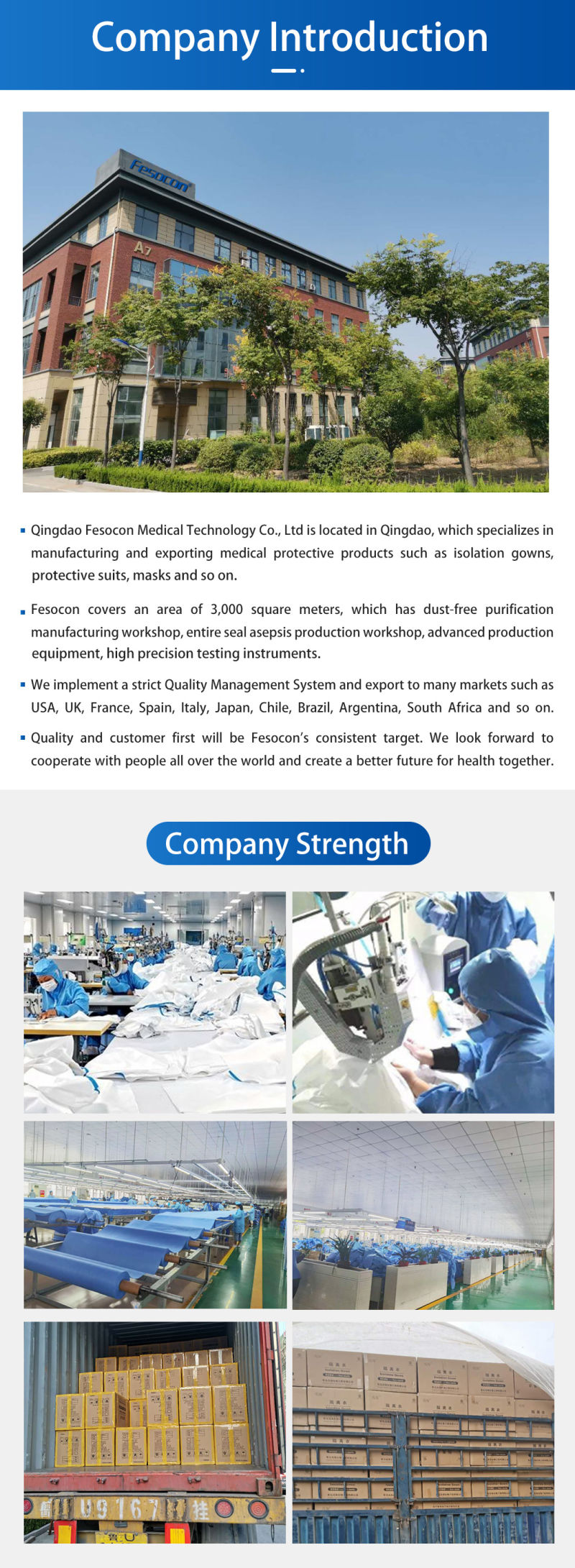 Medical Isolation Gown Breathable Protective Clothing Safety Disposable Coverall