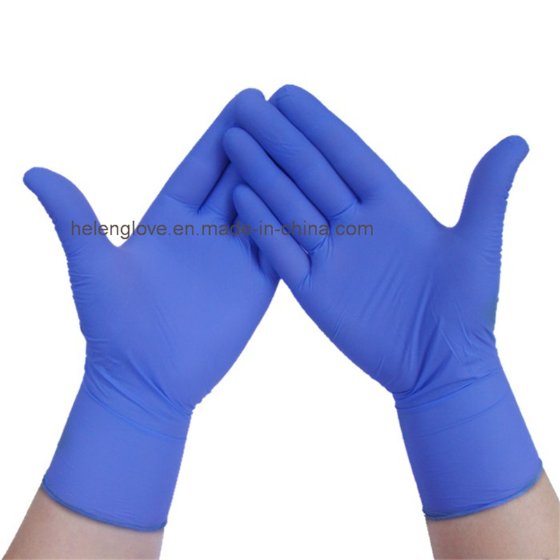 Manufacturer Disposable Nitrile Material Powder Free Chemical Resistant Nitrile Gloves