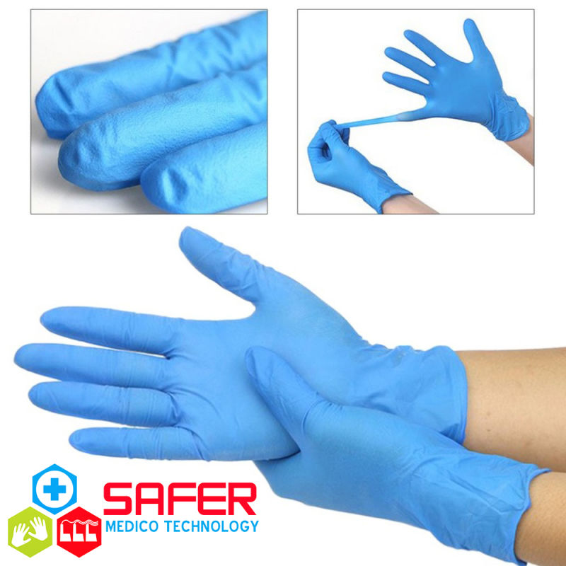 Disposable Hand Protective Gloves Manufacturers Powder Free Nitrile Gloves