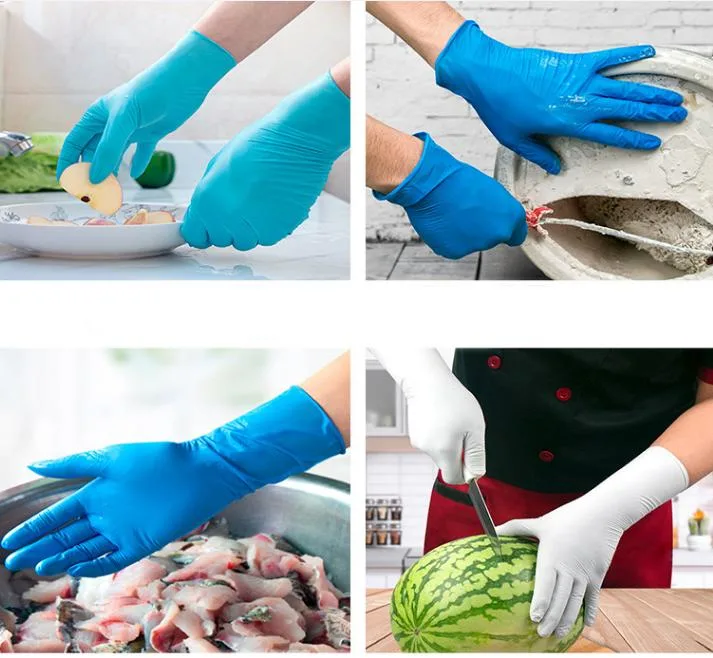 CE En374, En 420 Powder Free Disposable Nitrile Gloves Nitrile Examination Gloves, Multi-Purpose Nitrile Gloves