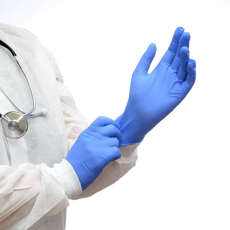 Latex Free Nitrile Gloves/Powder Free Nitrile Examination Gloves/Disposable Glove