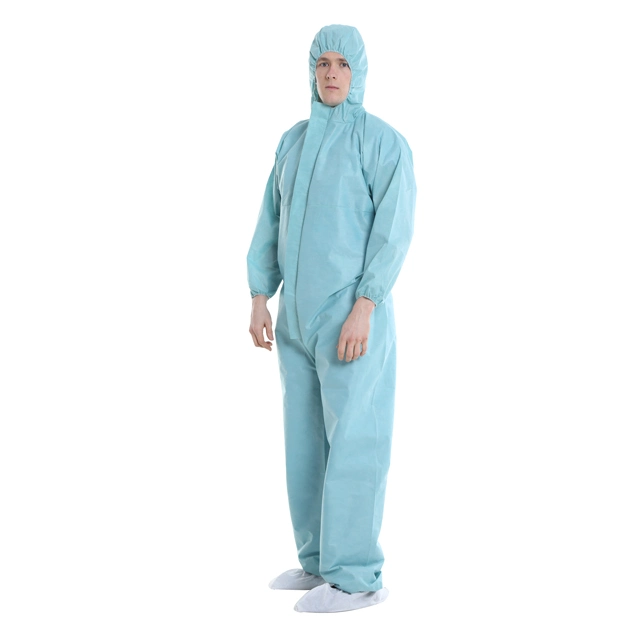 with Heat Sealed Tape Microporous Safety Chemical Protective Suit Disposable Tape Sealed Coveralls