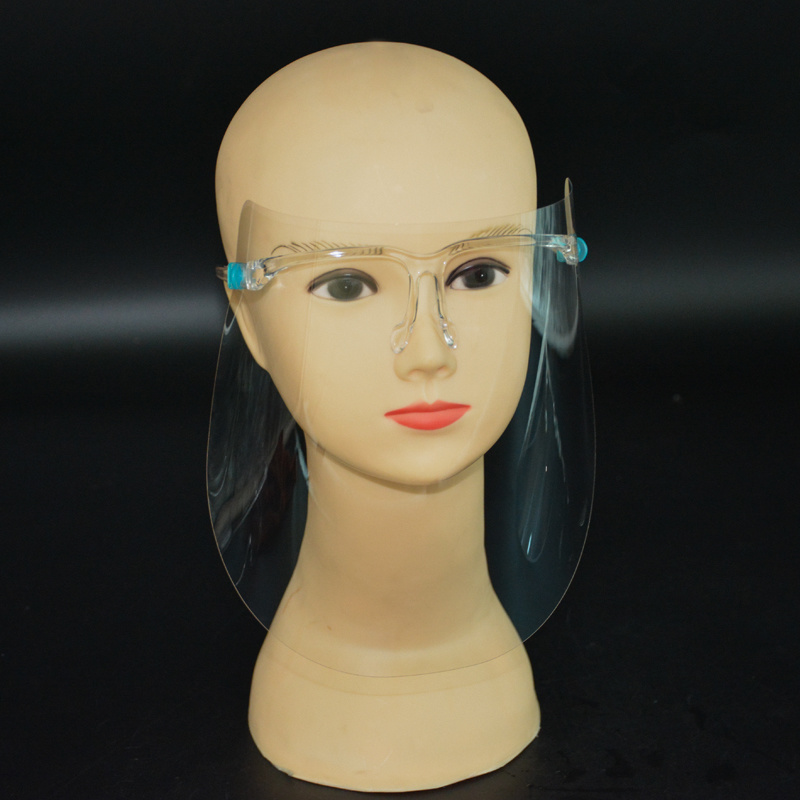Anti-Fog Reusable Face Shields with Glasses Frame