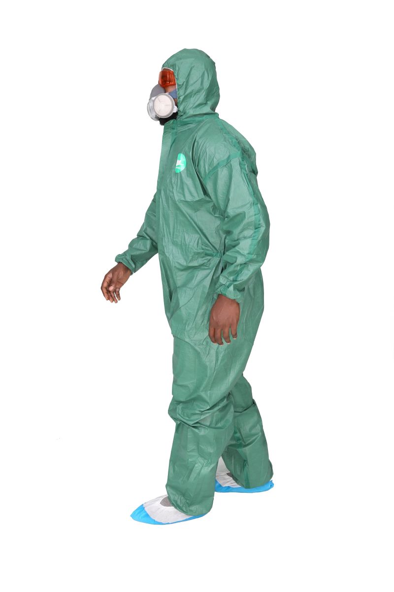 China Manufacture Type 456 Sf Coverall with Tape Seam Against Chemical, En14126 Medical Coverall