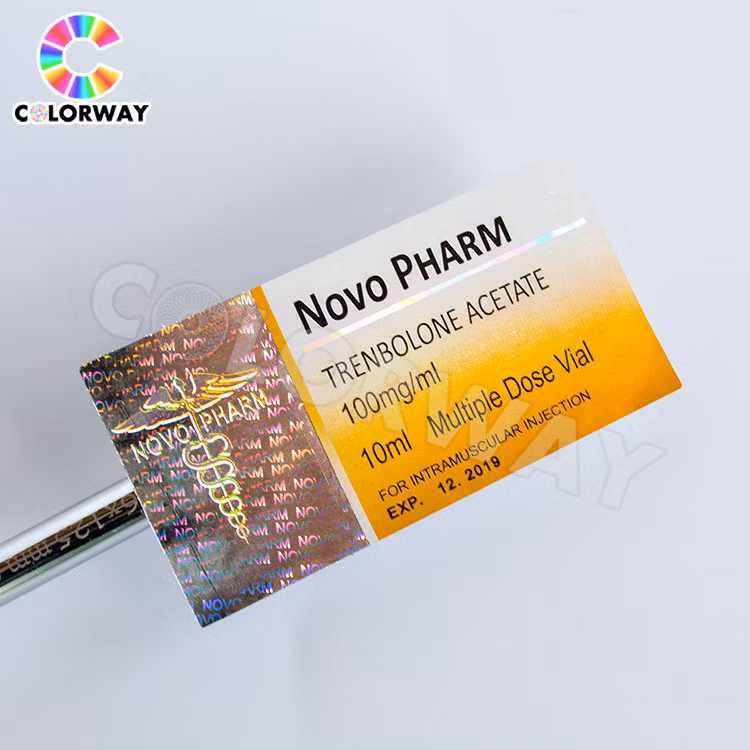 Free Design Testosterone Cypionate Hologram Vial Labels