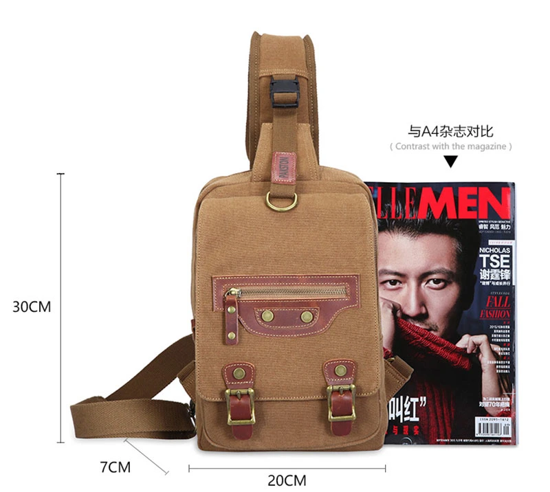 Pakston Canvas Shoulderbag Fashion Canvas Bag Bag China Backpack Shoulder Bag Message Bag