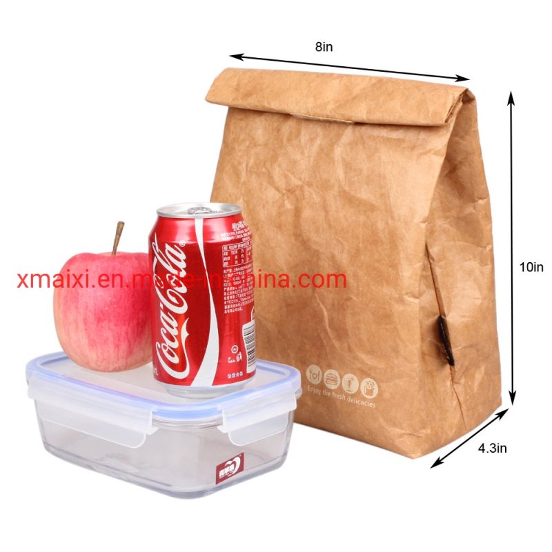 Eco-Friendly Dopont Paper Cooler Bag Thermal Lunch Bag