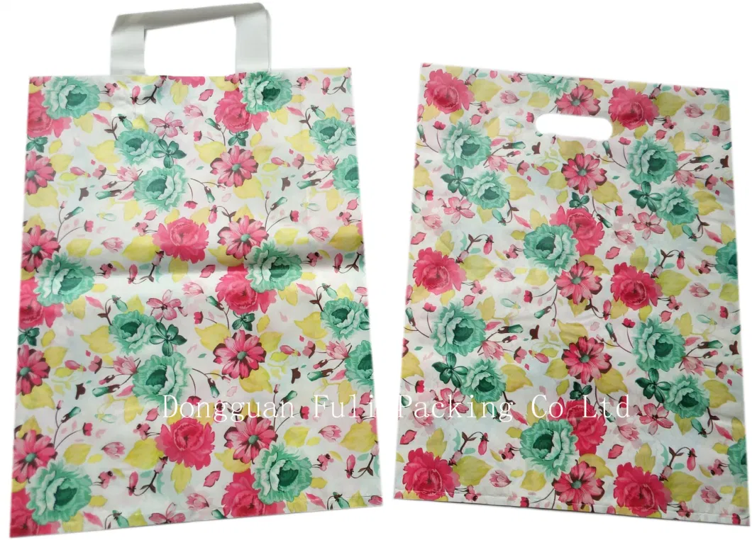 High Quality Opaque Cooperplate Printed Recyclable Plastic Promotional Shopping Bag