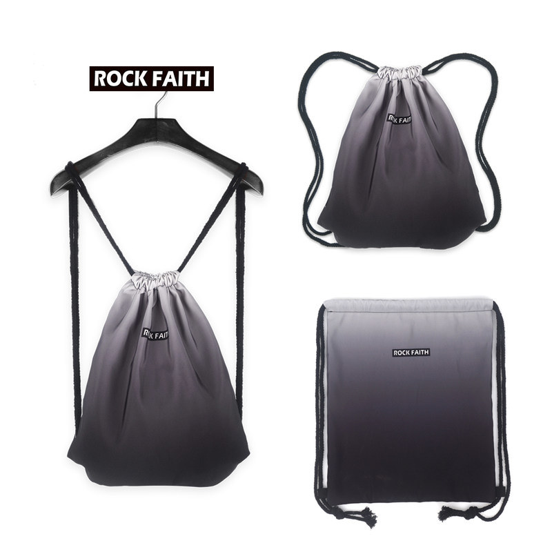Drawstring Sports Backpack Bag with Gradual Color-Changed Design 07