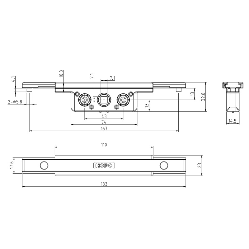 Window Fitting Gear Case for Side-Hung Window and Sliding Door