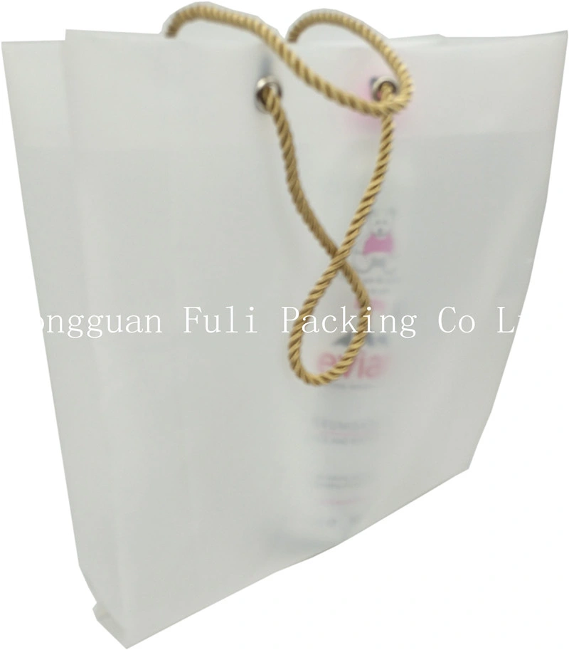 Recyclabe HDPE Frosted Color Promotional Shopping Bag with String Handle