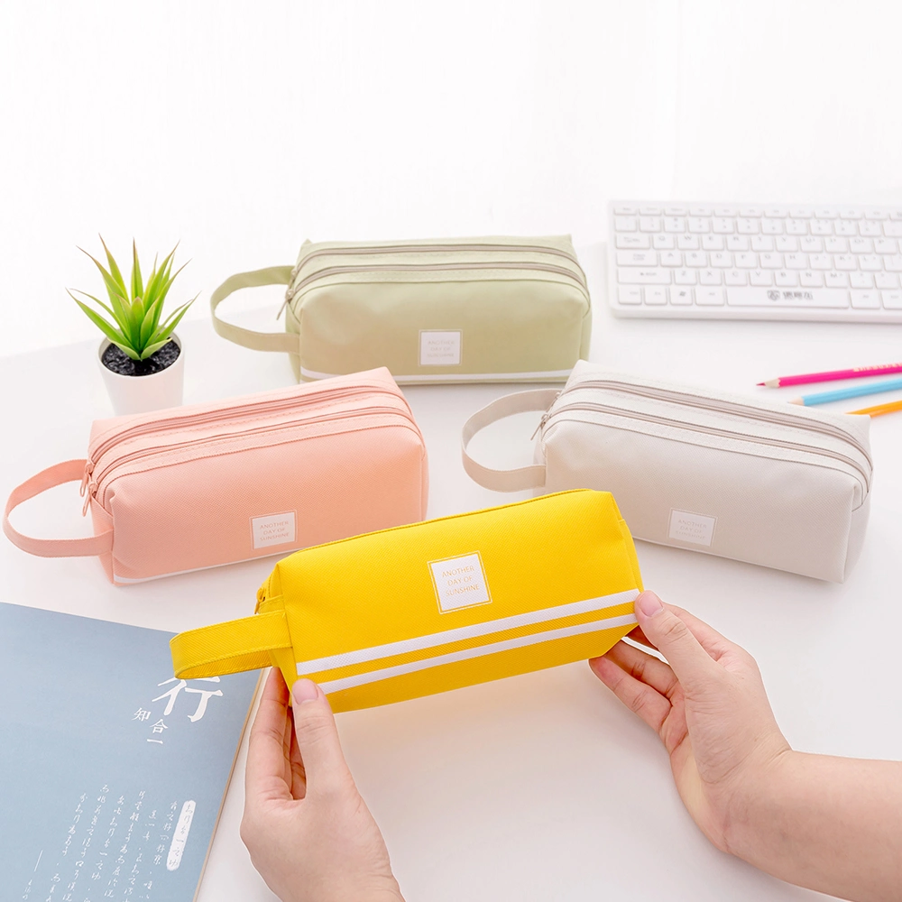 Large Capacity Oxford Cloth Pencil Cases Bags Stationery Pen Pouch Promotion Gifts for Kids