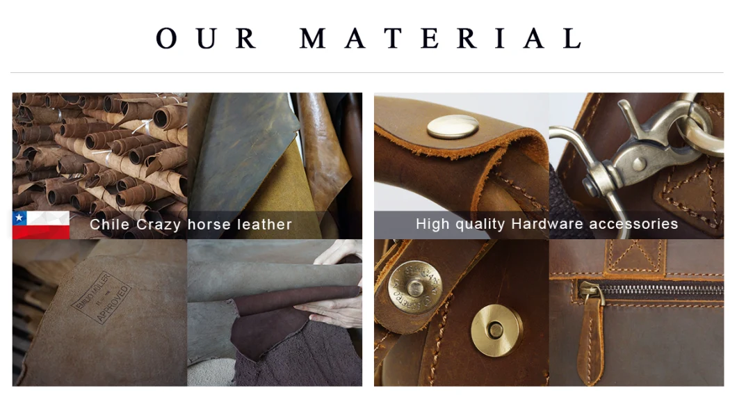Manufacturer Supplier Waxed Canvas Messenger Bag with Leather Handle