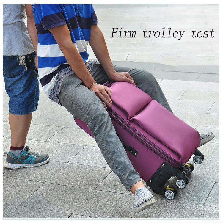 Quality Oxford Trolley Luggage Bag Custom Color Suitcase for Travel/Business