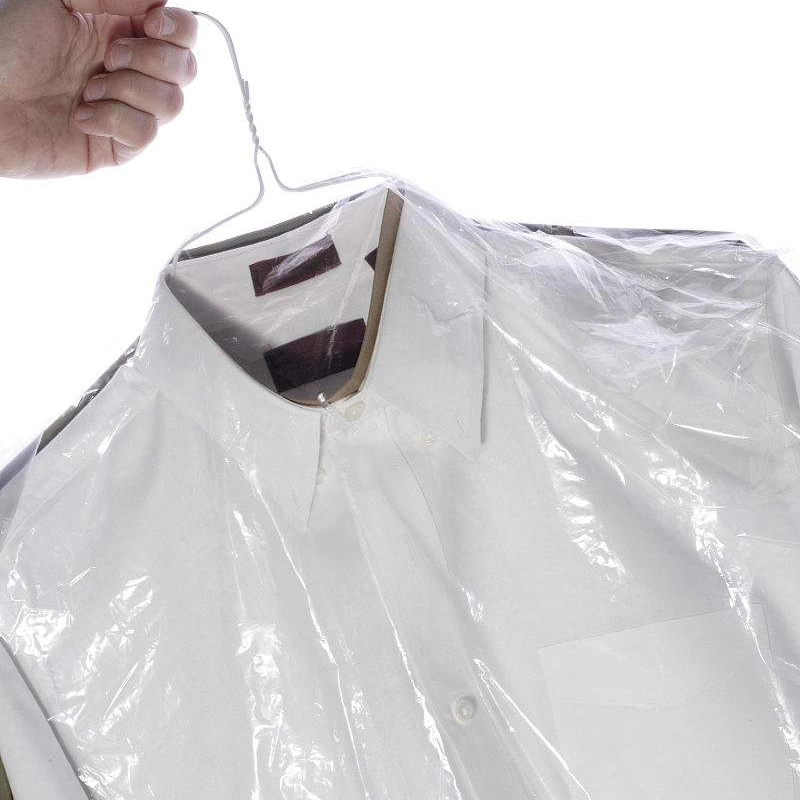 Clear LDPE Plastic Laundry Dry Cleaning Garment Poly Clothes Cover Protector Bags