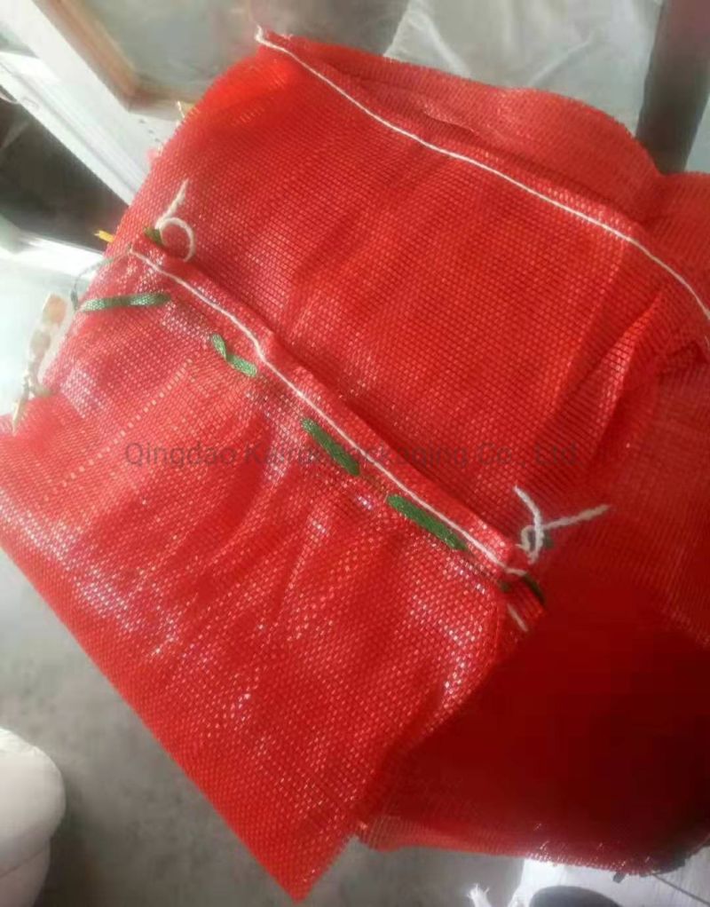 China Supplier 15kg 20kg Plastic Drawstring Mesh Bag