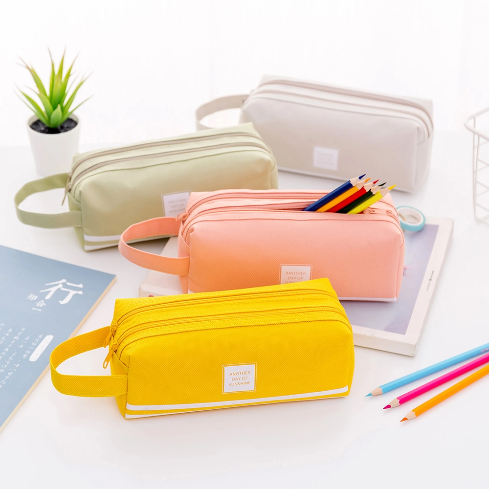Large Capacity Oxford Cloth Pencil Cases Bags Stationery Pen Pouch Promotion Gifts for Kids