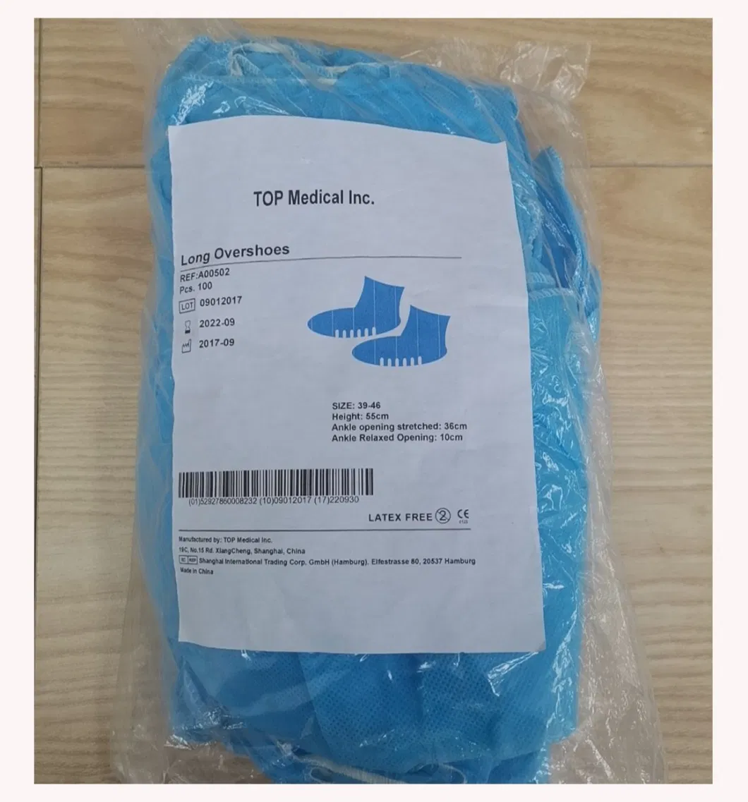 Ce Disposable Non-Sterile Coverall Protective Clothing Suit Hood and Shoes Cover