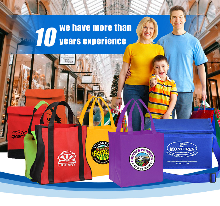 100% Biodegradable Polypropylene Fabric Shopping Tote Non Woven Bag Bag