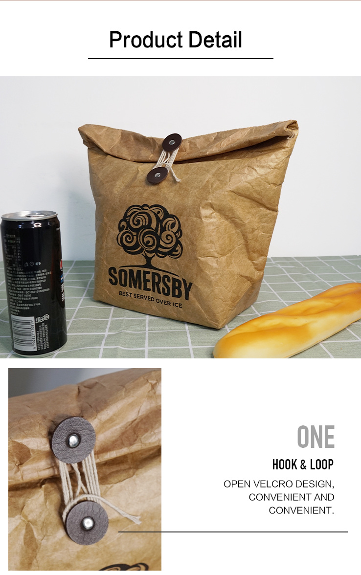 Customized Handbags Environmental Insulation Refrigerated Tyvek Lunch Bag