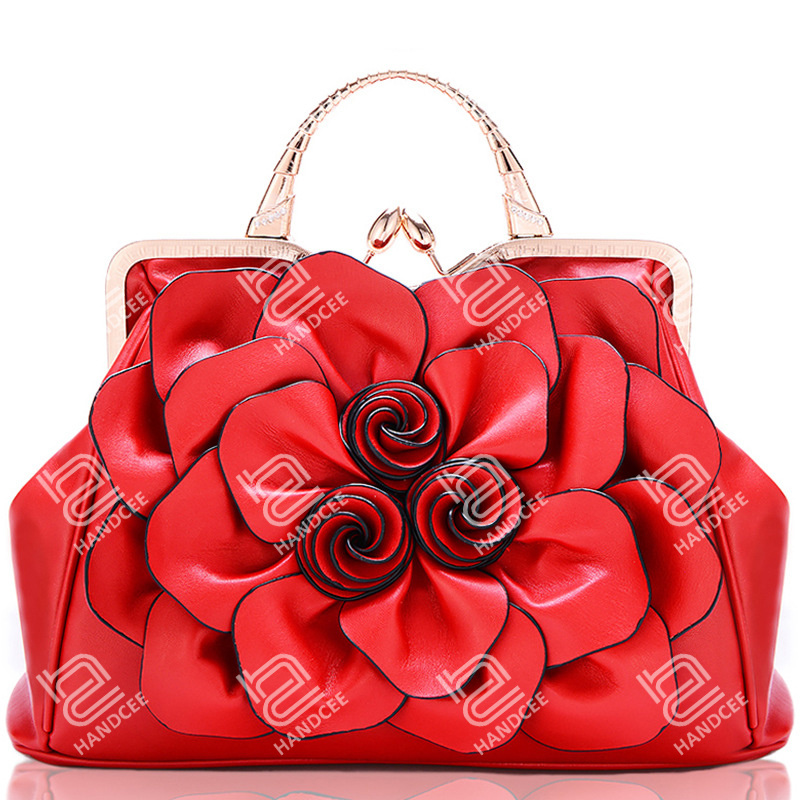 2020 New Stereoscopic Big Flower Shoulder Bag Party Handbags in Stock
