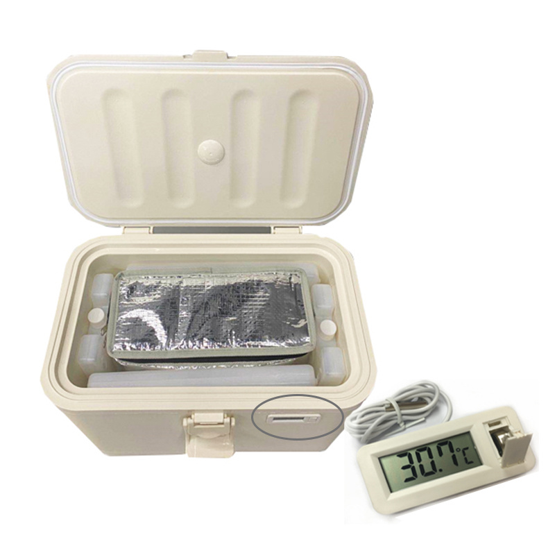 12L Vaccine Carrier with Ice Gel Packs Temperature Controlled Packaging Boxes