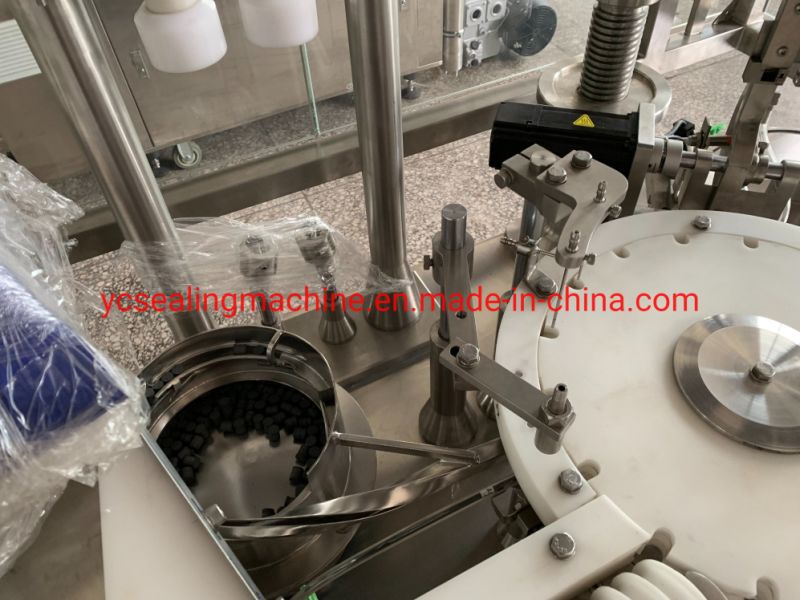GMP Standard Small Automatic Prefilled Gel Glass Transparent Syringe Filling Machine