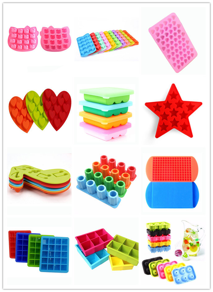 Ice Cube Trays with Lid Silicone Ice Cube Molds