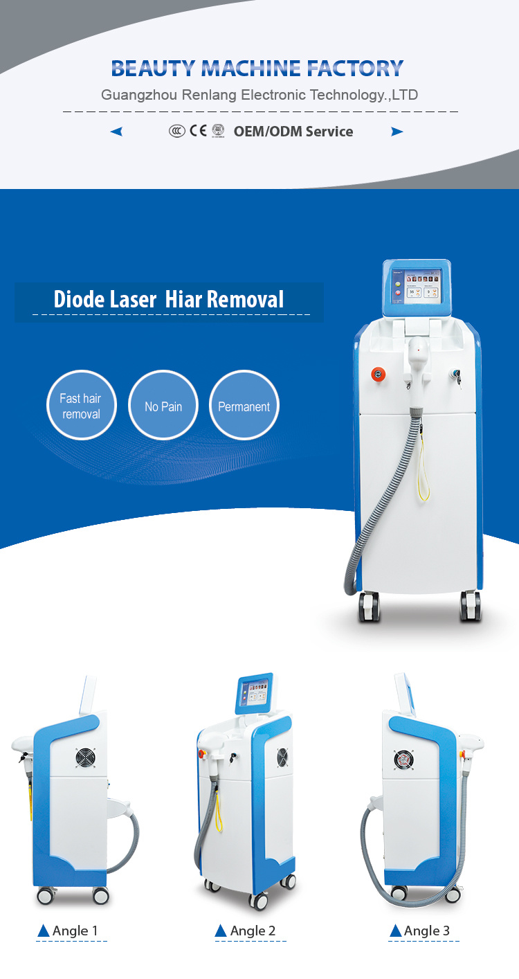 Fast Hair Removal Diode Laser Beauty Device for Clinic