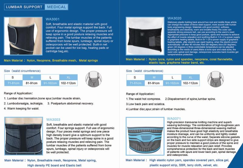 Adjustable Waist Brace with Elastic Band for Back Spine Pain