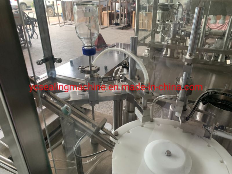 GMP Standard Small Automatic Prefilled Gel Glass Transparent Syringe Filling Machine