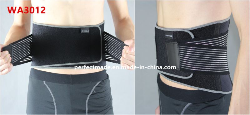 High Density Neoprene Waist Lumbar Back Support with Elastic Belt