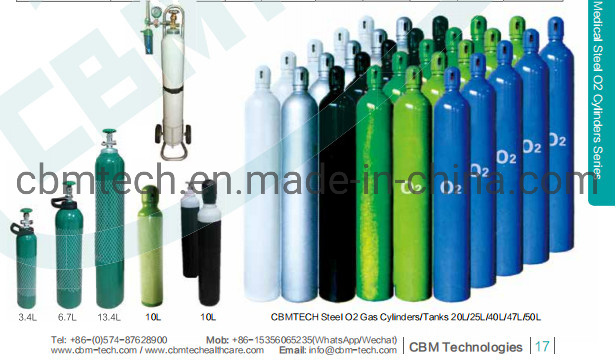 Refillable High Pressure Medical Aluminum Oxygen Cylinders