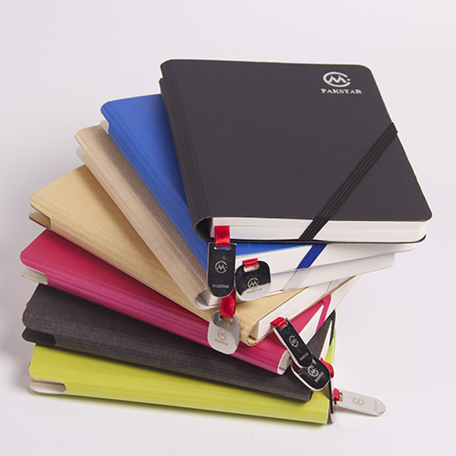 Eco Friendly Custom Kraft Cover Paper Blank Notebook with Elastic Belt