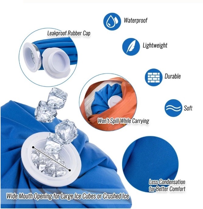 Reusable Hot and Cold Medical Fabric Ice Bag with Ce