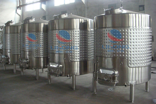 Stainless Steel Cooling Jacket Wine Tank with or Without Temperature Insulation