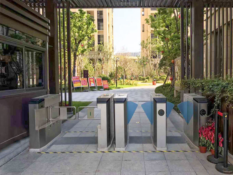 Face Recogntion Device with Time Attendance Flap Barrier Wing Gate Turnstiles