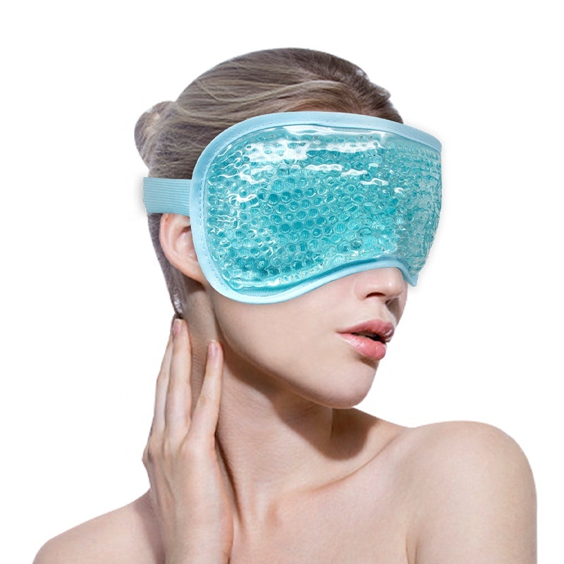 Reusable Sleeping Anti-Stress Fatigue Cold Therapy Cooling Gel Bead Eye Mask