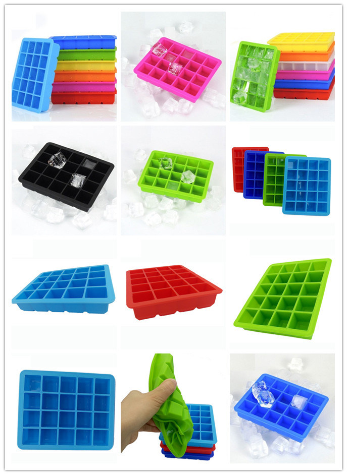 Square-Shaped Custom Ice Maker Silicone Ice Mold