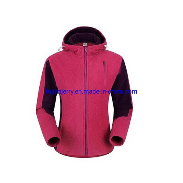 Winter Outdoor Damen Jacke mit durchgehendem Reißverschluss aus Polar Fleece