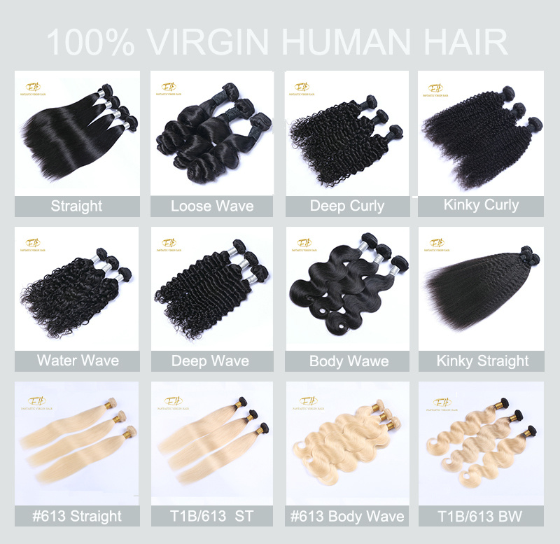 Unprocessed Brazilian/Indian Virgin/Remy Human Hair Bundles with Free Shipping