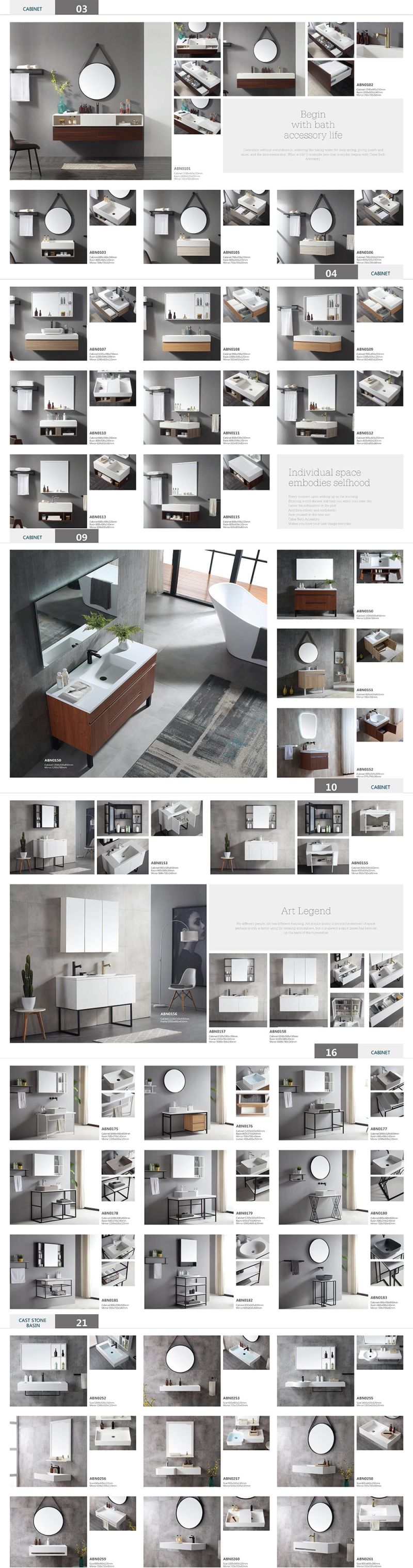 Nordic Smart Mirror Bathroom Cabinet Combination Modern Wash Basin Cabinet