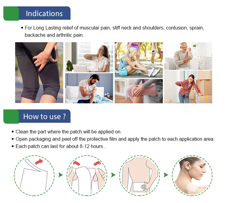 Health Care Cooling Pain Relieve Gel Patch for Senile Rheumatism