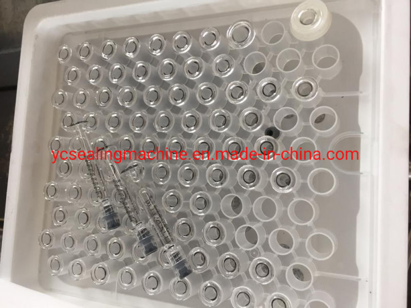 GMP Standard Small Automatic Prefilled Gel Glass Transparent Syringe Filling Machine