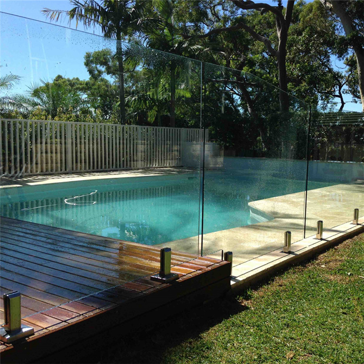 Lowest Price Spigot Frameless Glass Railing Balcony Railing Design Glass Fence