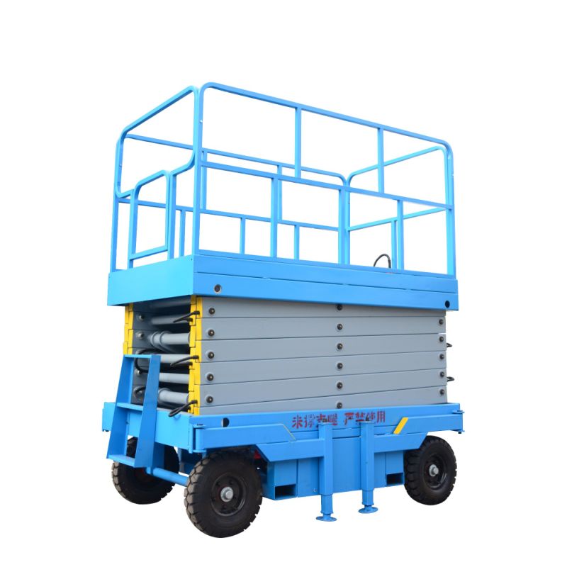 Qiyun 14m 1.5ton Extended Table Towable Scissor Lift Platform