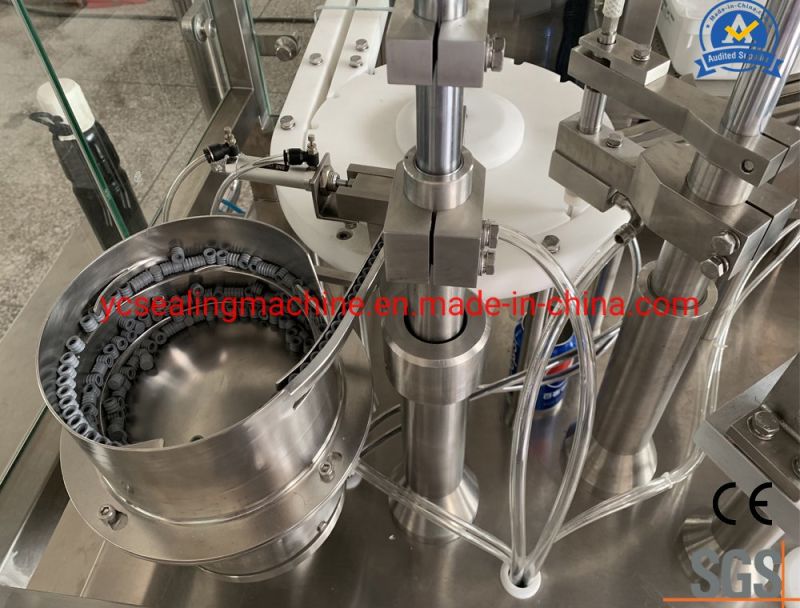 GMP Standard Small Automatic Prefilled Gel Glass Transparent Syringe Filling Machine