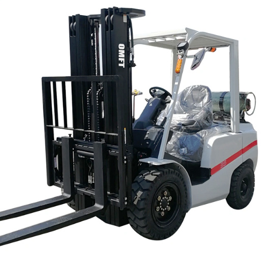 3.5ton Counterbalanced Cushion Tire Gasoline and LPG Dual Fuel Forklift Truck Tcm Technology with Ce ISO